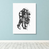 "He Ain't Heavy" schilderij van Jaime Munt Canvas Afdruk (Insitu (Houten vloer))