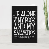 He Alone Is My Rock And Salvation Psalm 62_2  Kaart (Voorkant)