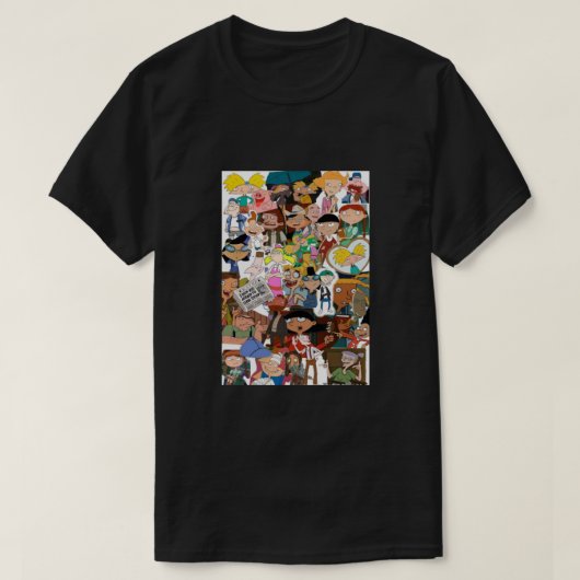 Hé Arnold's All Character Classic T-shirt (Design voorkant)