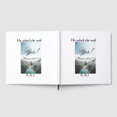 He asked she said yes engagement photo name stylis gastenboek (Volledig)