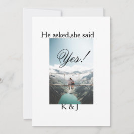 He asked she said yes engagement photo name stylis kaart