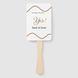 He asked she said yes engagement simple minimal  handwaaier