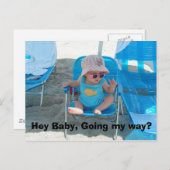 Hé Baby, ga ik weg? Briefkaart (Voorkant / Achterkant)