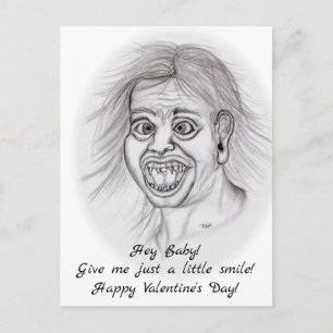 Hé Baby. Geef me gewoon een glimlach! Briefkaart