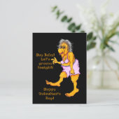 Hé Baby. Laten we groeven vanavond! Groovy Granny Briefkaart (Staand voorkant)