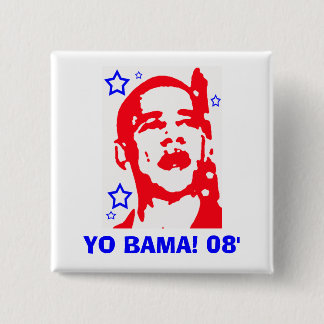 Hé Bama! 08' Star Vierkante Button 5,1 Cm