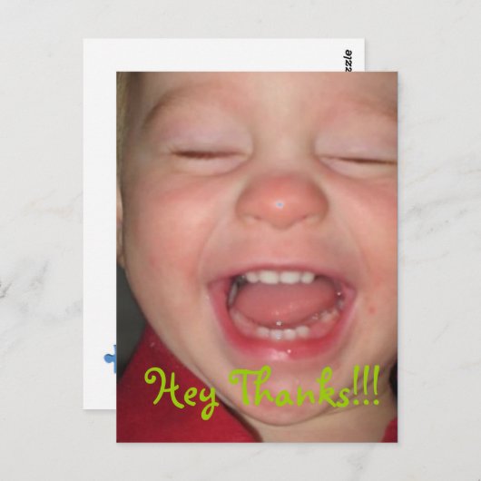 Hé Bedankt!!! Briefkaart (Voorkant / Achterkant)