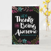 Hé! Bedankt om Geweldige te zijn! Kaart (Gele Bloem)