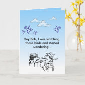 Hé Bob! Kaart (Gele Bloem)