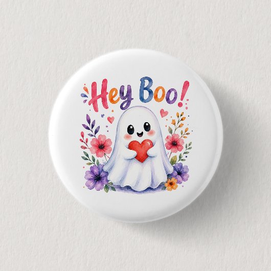 Hé boe ronde button 3,2 cm (Voorkant)