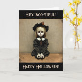 Hé, boe-tiful! Fijne Halloween! Kaart (Gele Bloem)