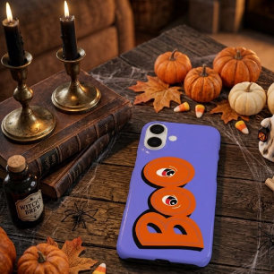 Hé Boo Bang Ik Je Laten Schrikken Typografie Teken iPhone 16 Hoesje