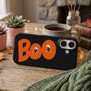 Hé Boo Bang Ik Je Te Veel Typografie Tekening Kuns iPhone 16 Hoesje