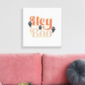 Hé Boo Boho Halloween Hé Boo Geest Canvas Afdruk (Insitu (Woonkamer))