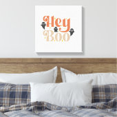 Hé Boo Boho Halloween Hé Boo Geest Canvas Afdruk (Insitu (Slaapkamer))