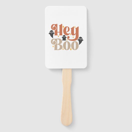 Hé Boo Boho Halloween Hé Boo Geest Handwaaier (Voorkant)