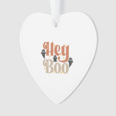 Hé Boo Boho Halloween Hé Boo Geest Ornament (voorkant)