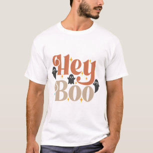 Hé Boo Boho Halloween Hé Boo Geest T-shirt