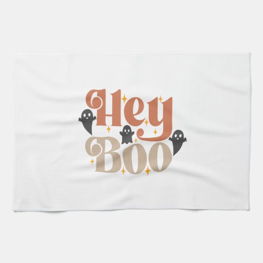 Hé Boo Boho Halloween Hé Boo Geest Theedoek (Horizontaal)