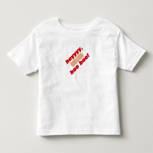 Hé, boo boo boo kinder shirts (Voorkant)