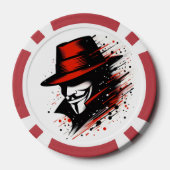 he Boo Crew Orange Halloween Family Matching Poker Chips (Achterkant)