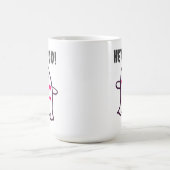 Hé Boo! Geest bedekt met harten Koffiemok (Center)