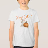 Hé BOO Geest Pompoen  Tri-Blend Shirt (Voorkant)
