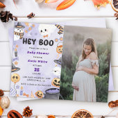 Hé Boo! Halloween Party Schattige Ghost Baby showe Kaart
