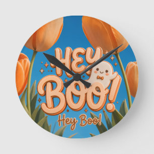 Hé Boo! Halloween Ronde Klok