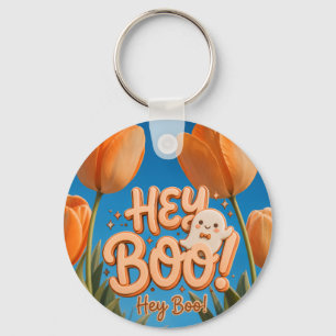 Hé Boo! Halloween Sleutelhanger