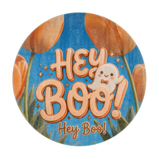 Hé Boo! Halloween Snijplank (Voorkant)