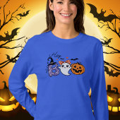 Hé, Boo Halloween Witch, Ghost, Pumpkin T-shirt