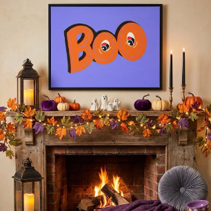 Hé Boo Heb ik je laten schrikken Typografie Tekeni Canvas Afdruk