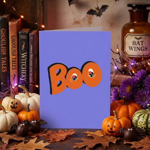 Hé Boo Heb ik je laten schrikken Typografie Tekeni Kaart