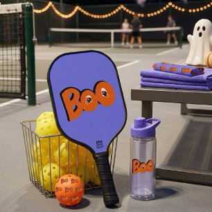 Hé Boo Heb ik je laten schrikken Typografie Tekeni Pickleball Paddle