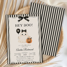 Hé Boo Lief Geest Halloween Verjaardag Kaart