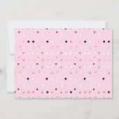 Hé Boo, Roze Halloween-uitnodiging met foto Kaart (Achterkant)