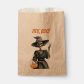 Hé, Boo! | Spooky Skeleton Witch Snoep voorkeursta Bedankzakje (Voorkant)