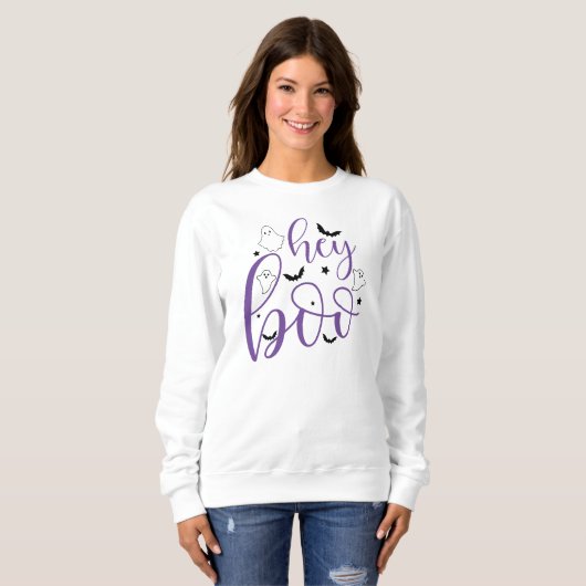 Hé Boo! sweatshirt (Voorkant volledig)