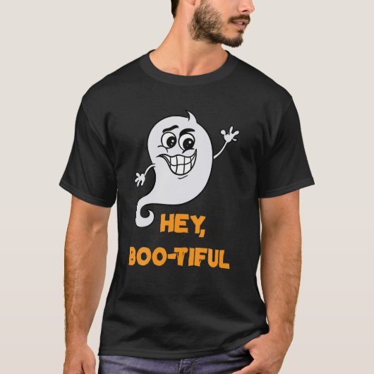 Hé Boo-tiful Ghost Costume voor halloween Par T-shirt (Voorkant)