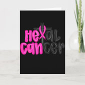 He Can Heal Cancer Believe God Christian Breast Ca Kaart (Voorkant)