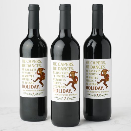 He capers... wijn etiket (Flessen)
