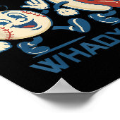 Hé Chicago Whadya Say Hot Dog Baseball Graphic Poster (Hoek)