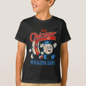 Hé Chicago Whadya Zeg honkbal en hotdog 4e van T-shirt (Voorkant)