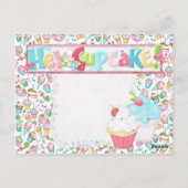 Hé Cupcake Living the Sweet Life Recipe Briefkaart (Achterkant)