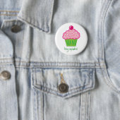 Hé cupcake! ronde button 5,7 cm (In situ)
