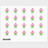 Hé cupcake! ronde sticker (Vel)