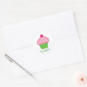 Hé cupcake! ronde sticker (Envelop)