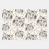 Hé, daar driepuntsblad met tijgerpatroon inpakpapier vel (Voorkant 2)