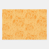 Hé, daar driepuntsblad met tijgerpatroon inpakpapier vel (Voorkant 2)